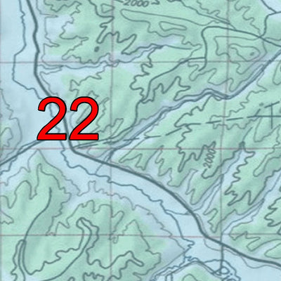 Spirited Republic 2020 Colorado Big Game Elk/Deer Topo Hunt Habitat Range GMU 22 digital map