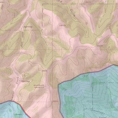 Spirited Republic 2020 Colorado Big Game Elk/Deer Topo Hunt Habitat Range GMU 32 digital map