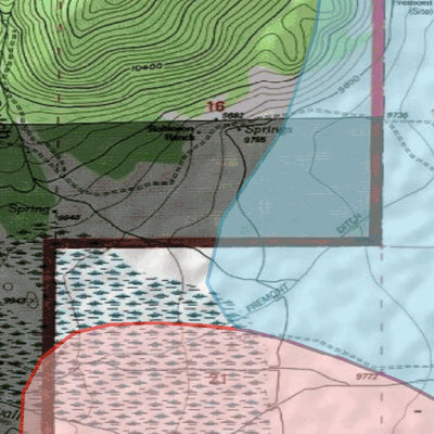 Spirited Republic 2020 Colorado Big Game Elk/Deer Topo Hunt Habitat Range GMU 500 digital map