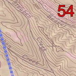 Spirited Republic 2020 Colorado Big Game Elk/Deer Topo Hunt Habitat Range GMU 54 digital map