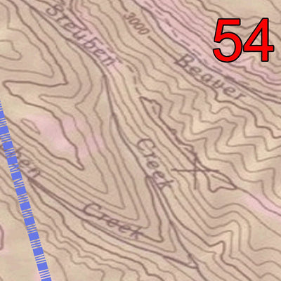 Spirited Republic 2020 Colorado Big Game Elk/Deer Topo Hunt Habitat Range GMU 54 digital map