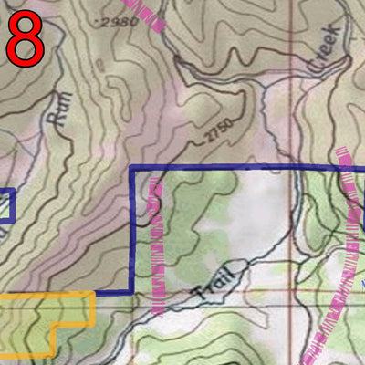 Spirited Republic 2020 Colorado Big Game Elk/Deer Topo Hunt Public Lands GMU 18 digital map