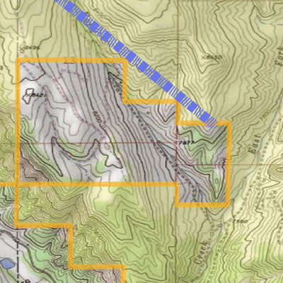 Spirited Republic 2020 Colorado Big Game Elk/Deer Topo Hunt Public Lands GMU 25 digital map