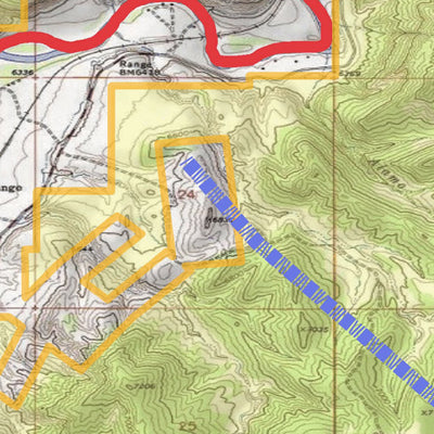 Spirited Republic 2020 Colorado Big Game Elk/Deer Topo Hunt Public Lands GMU 35 digital map
