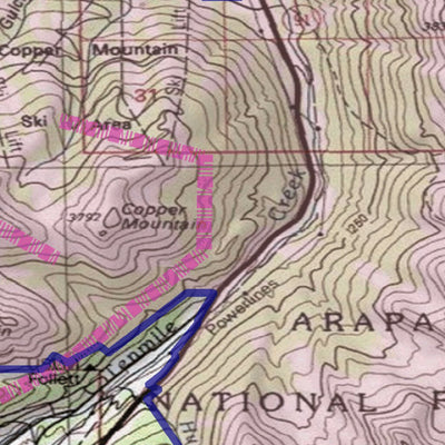Spirited Republic 2020 Colorado Big Game Elk/Deer Topo Hunt Public Lands GMU 37 digital map