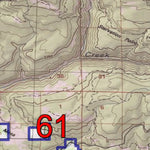 Spirited Republic 2020 Colorado Big Game Elk/Deer Topo Hunt Public Lands GMU 61 digital map