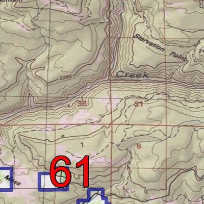 Spirited Republic 2020 Colorado Big Game Elk/Deer Topo Hunt Public Lands GMU 61 digital map