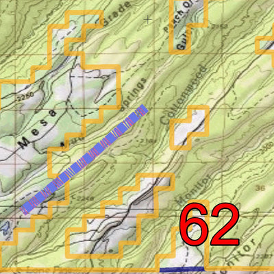 Spirited Republic 2020 Colorado Big Game Elk/Deer Topo Hunt Public Lands GMU 62 digital map