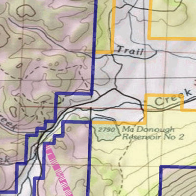 Spirited Republic 2020 Colorado Big Game Elk/Deer Topo Hunt Public Lands GMU 67 digital map