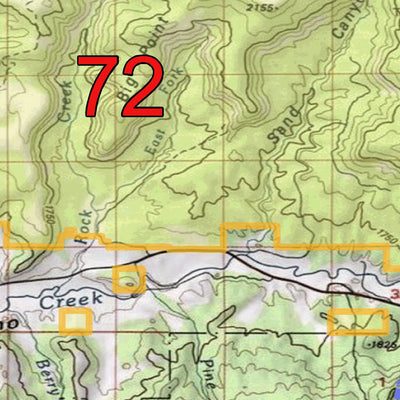 Spirited Republic 2020 Colorado Big Game Elk/Deer Topo Hunt Public Lands GMU 72 digital map