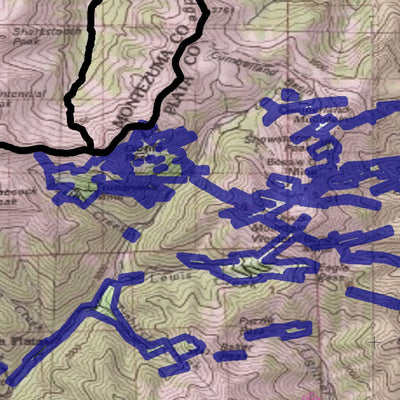 Spirited Republic 2020 Colorado Big Game Elk/Deer Topo Hunt Public Lands GMU 75 digital map