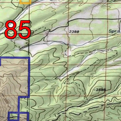 Spirited Republic 2020 Colorado Big Game Elk/Deer Topo Hunt Public Lands GMU 85 digital map