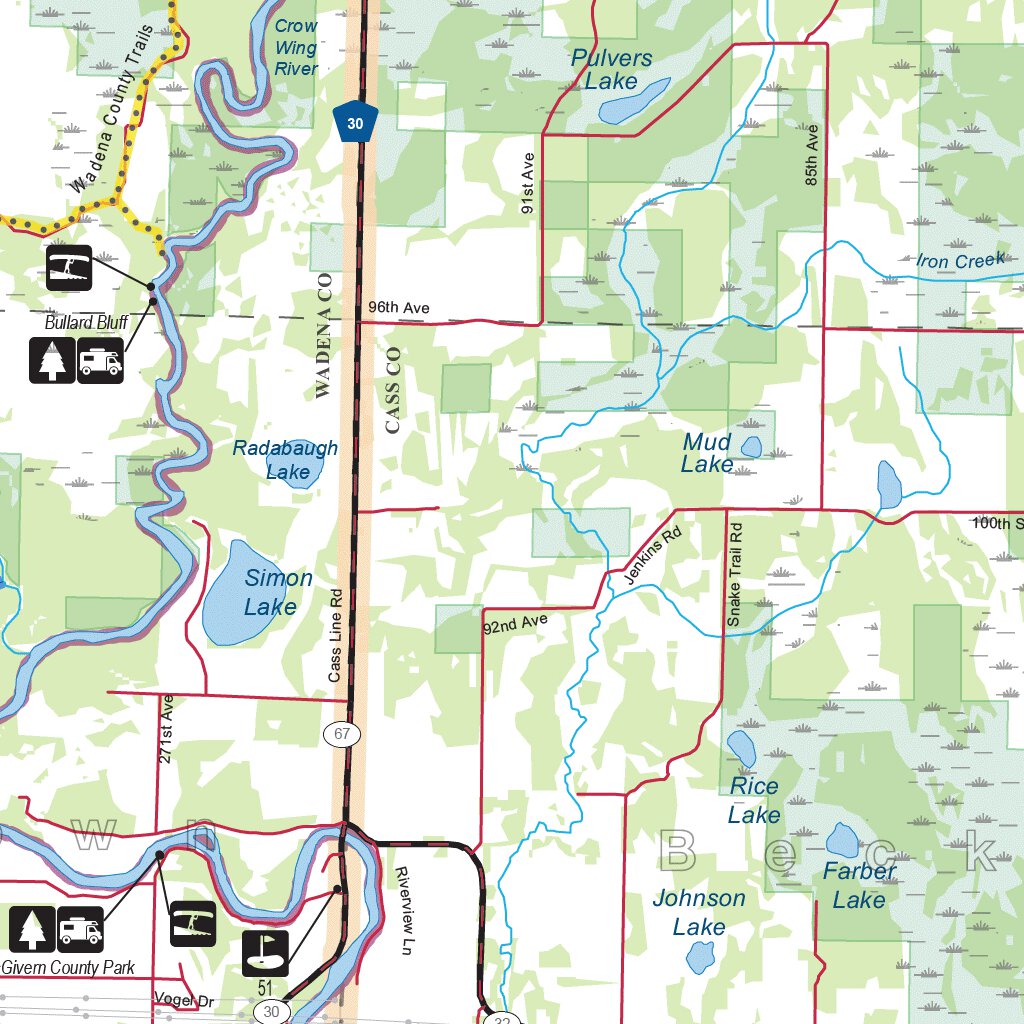 Central-Northwest MN All-Outdoors Atlas & Field Guide pg. 052-053 Map ...