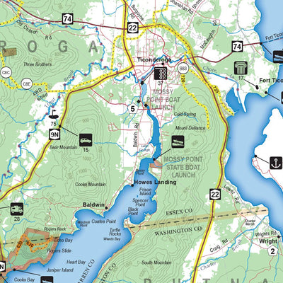 Sportsman's Connection Eastern NY All-Outdoors Atlas & Field Guide pg. 112-113 digital map
