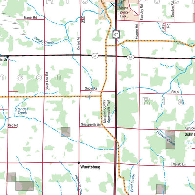 Sportsman's Connection Northern WI All-Outdoors Atlas & Field Guide pg. 142-143 digital map