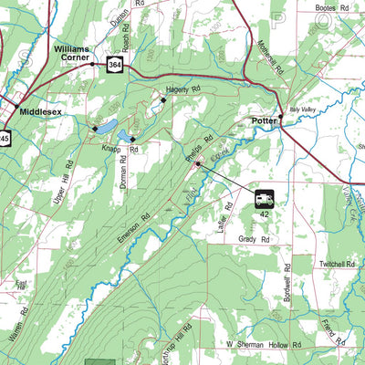 Sportsman's Connection Western NY All-Outdoors Atlas & Field Guide pg. 116-117 digital map