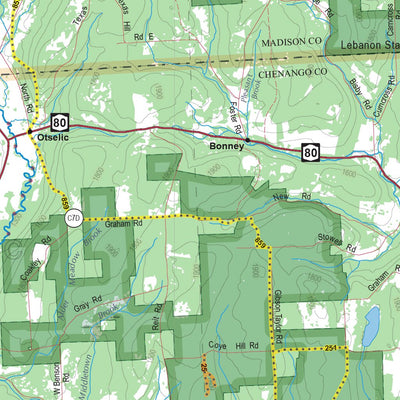 Sportsman's Connection Western NY All-Outdoors Atlas & Field Guide pg. 122-123 digital map