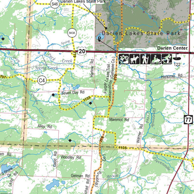 Sportsman's Connection Western NY All-Outdoors Atlas & Field Guide pg. 126-127 digital map
