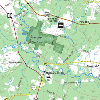 Sportsman's Connection Western NY All-Outdoors Atlas & Field Guide pg. 150-151 digital map