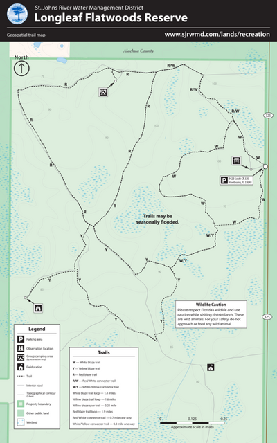 TRAIL MAP - Longleaf Flatwoods Preview 1