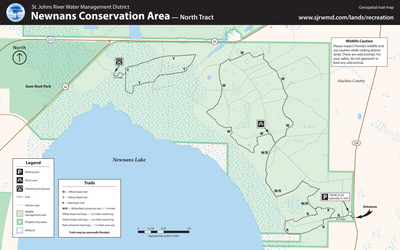 TRAIL MAP - Newnans Lake North Preview 1