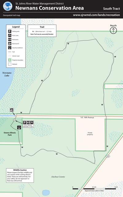 TRAIL MAP - Newnans Lake South Preview 1