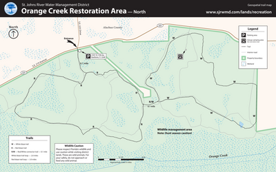 TRAIL MAP - Orange Creek North Preview 1