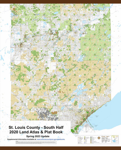 St. Louis County, MN South Half - 2020 Land Atlas & Plat Book digital map