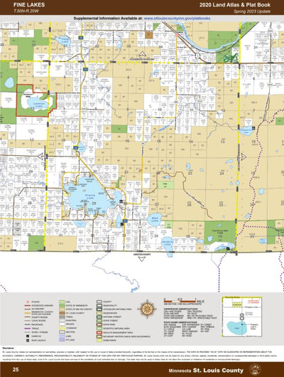 St. Louis County, MN T50/R20: 2020 Plat Book digital map