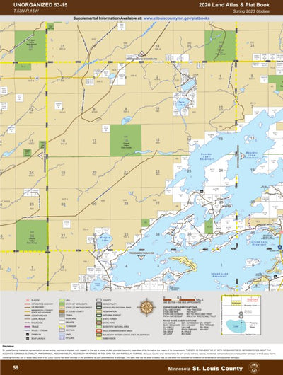 St. Louis County, MN T53/R15: 2020 Plat Book digital map