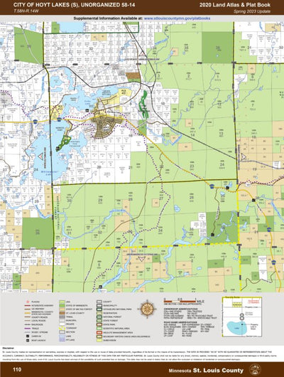St. Louis County, MN T58/R14: 2020 Plat Book digital map