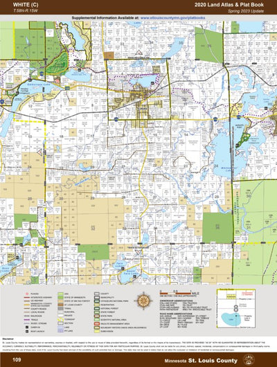 St. Louis County, MN T58/R15: 2020 Plat Book digital map