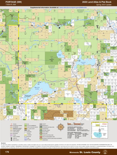 St. Louis County, MN T65/R18: 2020 Plat Book digital map