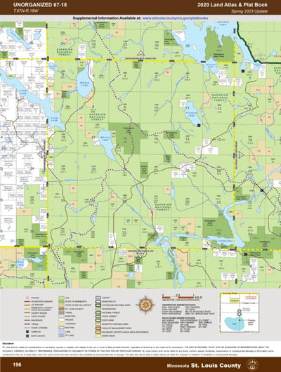 St. Louis County, MN T67/R18: 2020 Plat Book digital map