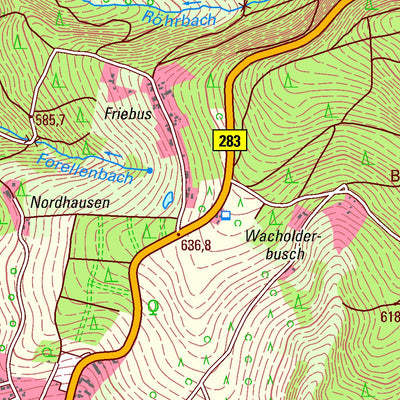Staatsbetrieb Geobasisinformation und Vermessung Sachsen Adorf/Vogtl., Adorf/Vogtl., Stadt (1:25,000 scale) digital map