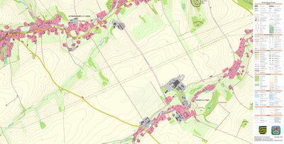 Staatsbetrieb Geobasisinformation und Vermessung Sachsen Altbernsdorf a. d. Eigen, Bernstadt a. d. Eigen, Stadt (1:10,000 scale) digital map