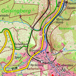 Staatsbetrieb Geobasisinformation und Vermessung Sachsen Altenberg, Altenberg, Stadt (1:25,000 scale) digital map