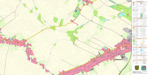Staatsbetrieb Geobasisinformation und Vermessung Sachsen Altmittweida, Altmittweida (1:10,000 scale) digital map