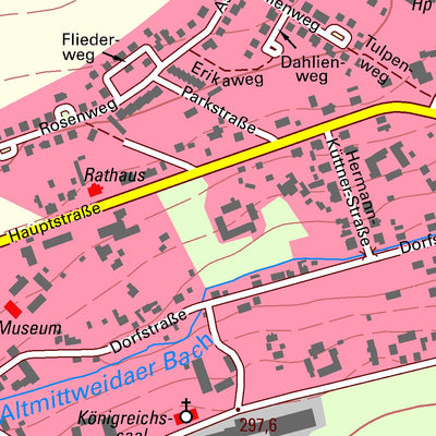 Staatsbetrieb Geobasisinformation und Vermessung Sachsen Altmittweida, Altmittweida (1:10,000 scale) digital map