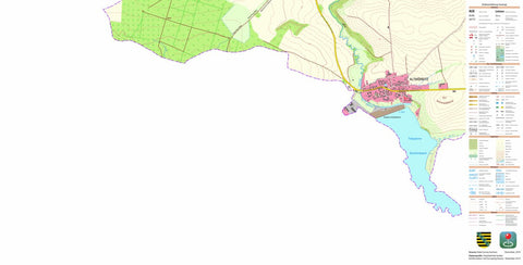 Staatsbetrieb Geobasisinformation und Vermessung Sachsen Altmörbitz, Frohburg, Stadt (1:10,000 scale) digital map