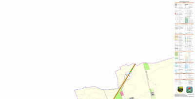 Staatsbetrieb Geobasisinformation und Vermessung Sachsen Altranstädt, Markranstädt, Stadt (1:10,000 scale) digital map