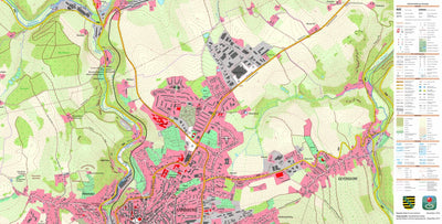 Staatsbetrieb Geobasisinformation und Vermessung Sachsen Annaberg, Annaberg-Buchholz, Stadt (1:10,000 scale) digital map