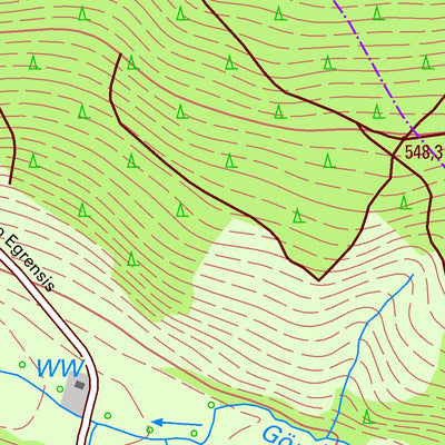 Staatsbetrieb Geobasisinformation und Vermessung Sachsen Arnoldsgrün, Schöneck/Vogtl., Stadt (1:10,000 scale) digital map