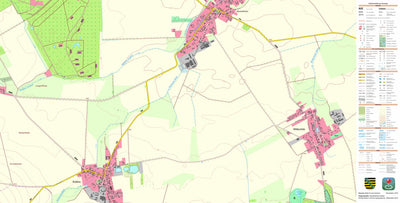 Staatsbetrieb Geobasisinformation und Vermessung Sachsen Audenhain, Mockrehna (1:10,000 scale) digital map