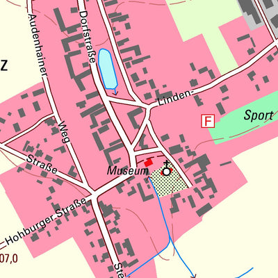 Staatsbetrieb Geobasisinformation und Vermessung Sachsen Audenhain, Mockrehna (1:10,000 scale) digital map