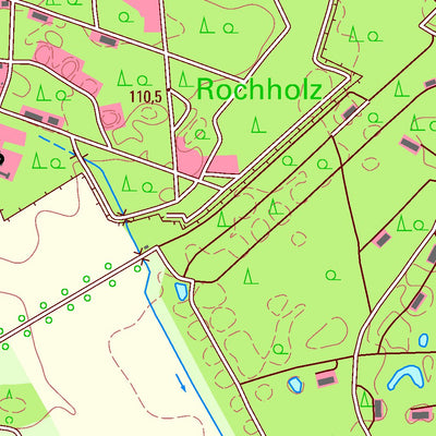 Staatsbetrieb Geobasisinformation und Vermessung Sachsen Audenhain, Mockrehna (1:25,000 scale) digital map