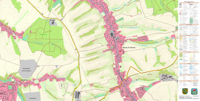 Staatsbetrieb Geobasisinformation und Vermessung Sachsen Auerbach, Zwickau, Stadt (1:10,000 scale) digital map