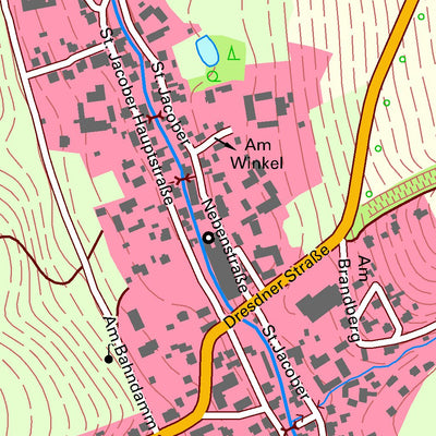 Staatsbetrieb Geobasisinformation und Vermessung Sachsen Auerbach, Zwickau, Stadt (1:10,000 scale) digital map