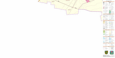 Staatsbetrieb Geobasisinformation und Vermessung Sachsen Auligk, Groitzsch, Stadt (1:10,000 scale) digital map