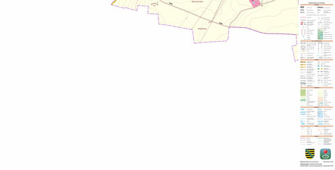 Staatsbetrieb Geobasisinformation und Vermessung Sachsen Auligk, Groitzsch, Stadt (1:10,000 scale) digital map